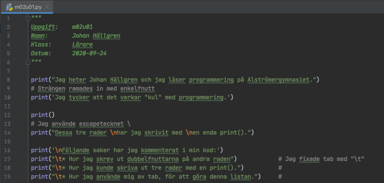 Kodförslag