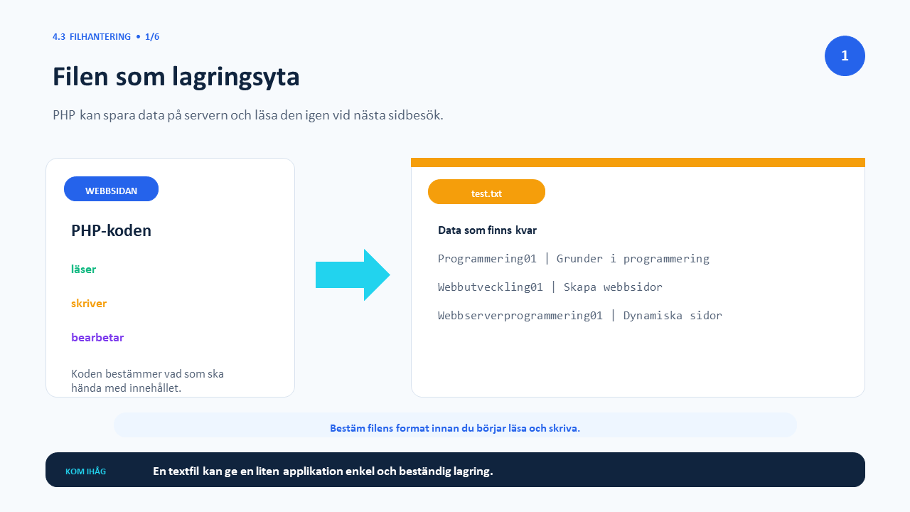 Filen som lagringsyta